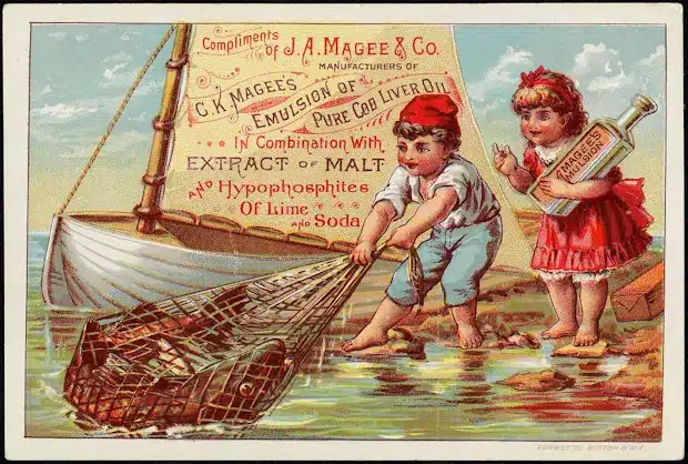 Cod liver oil - vintage advertisement